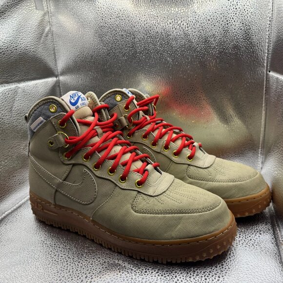 Size 10 Nike Air Force 1 Duckboot Bamboo High Top Mens Athletic Shoes 444745-203 main image 7